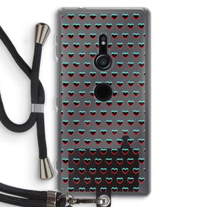 Hartjes: Sony Xperia XZ2 Transparant Hoesje met koord