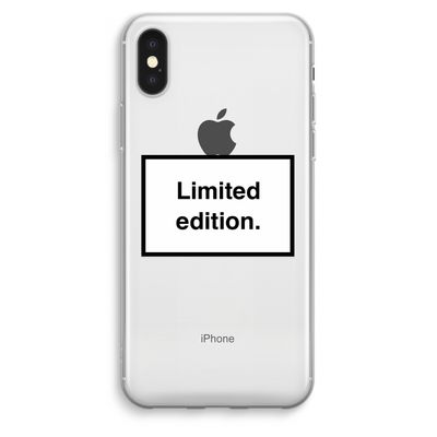 Limited edition: iPhone XS Max Transparant Hoesje