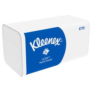 Kleenex papieren vouwhandoeken, Ultra Super Soft, 3-laags, 96 vellen, pak van 15 stuks