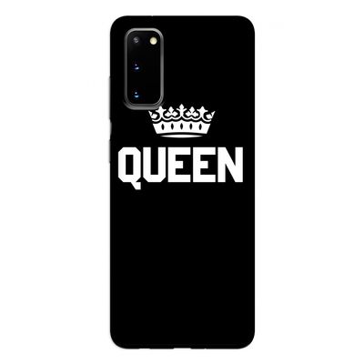 Queen zwart: Samsung Galaxy S20 Tough Case