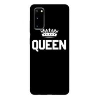 Queen zwart: Samsung Galaxy S20 Tough Case