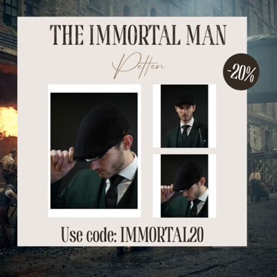 Heather Highland Pet | Harris Tweed | Klassieke Flat Cap | Zwart | Peaky Blinders