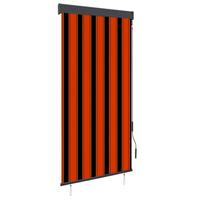 Rolgordijn voor buiten 100x250 cm oranje en bruin