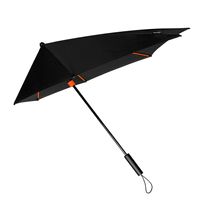 STORMaxi storm paraplu zwart met oranje frame windproof 100 cm