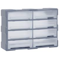 VidaXL Organiser met 8 grote lades 52x16x37 cm