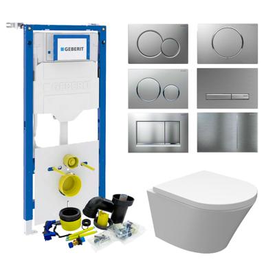 Geberit UP320 Toiletset set18 Wiesbaden Vesta Junior Rimless 47 cm met Sigma drukplaat