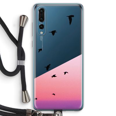Fly away: Huawei P20 Pro Transparant Hoesje met koord