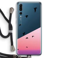 Fly away: Huawei P20 Pro Transparant Hoesje met koord