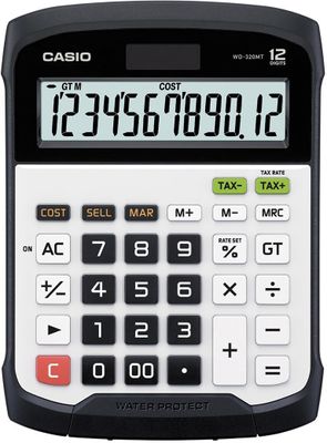 Casio waterbestendige bureaurekenmachine WD-320MT