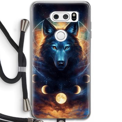 Wolf Dreamcatcher: LG V30 Transparant Hoesje met koord