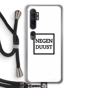 Negenduust vierkant: Xiaomi Mi Note 10 Transparant Hoesje met koord