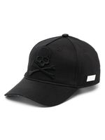 Philipp Plein casquette à tête de mort brodée - Noir