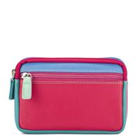 Mywalit Small Leather Double Zip Purse Lipstick