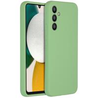 Accezz Liquid Silicone Backcover Samsung Galaxy A34 (5G) Telefoonhoesje Groen - thumbnail