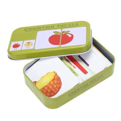 Graph match spel vroege educatieve Montessori speelgoed puzzel kaart cartoon voertuig dierlijke fruit paar matching game
