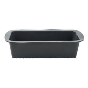 Cakevorm siliconen - grijs - 27x14x6.5 cm