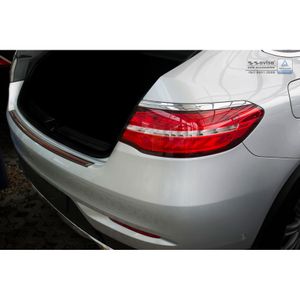 RVS Bumper beschermer passend voor 'Deluxe' Mercedes GLE Coupé 2015- Zwart/Rood-Zwart Carbon AV244021