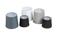 Hanglamp LEVELS set van 5 kappen zwart grijs wit - 40694