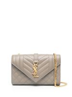 Saint Laurent petit sac porté épaule Envelope - Gris