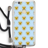 Leeuwenkoppen: Huawei Ascend P10 Lite Transparant Hoesje met koord Leeuwenkoppen: Huawei Ascend P10 Lite Transparant Hoesje met koord