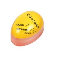 Benson Eierwekker - rood/geel - siliconen - kookwekker eieren - zacht/medium/hard - 6 x 4 cm
