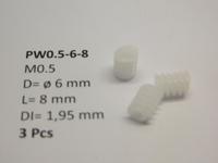 micromotor PW0.5-6-8 wormwiel