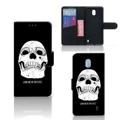Telefoonhoesje met Naam Nokia 1 Plus Skull Eyes Telefoonhoesje met Naam Nokia 1 Plus Skull Eyes