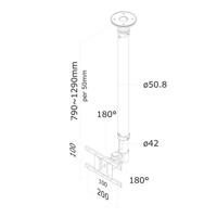 TV houder Neomounts FPMA-C100WHITE 10" 30" 12 kg