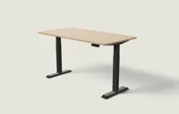 Desktronic HomeOne bureau Zwart / Bamboe / 160x80 cm
