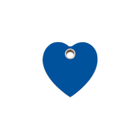 Heart II plastic dierenpenning small/klein 2,01 cm x 2,01 cm - RedDingo