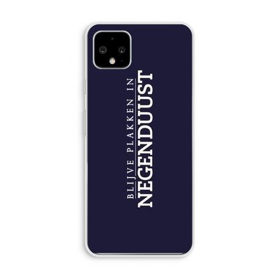 Blijve plakken in Negenduust: Pixel 4 XL Transparant Hoesje