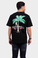 Quotrell Resort T-Shirt Heren Zwart/Wit - Maat XS - Kleur: Lichtblauw | Soccerfanshop