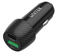 Unitek P1400A Autolader 38W USB-A USB-C QC 3.0