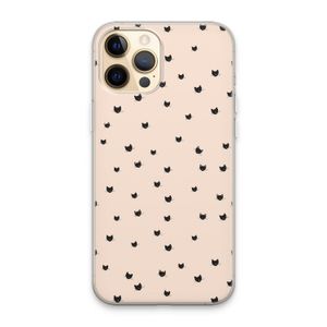 Kleine kattenkopjes: iPhone 13 Pro Max Transparant Hoesje