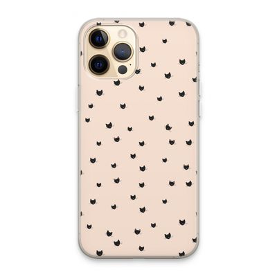 Kleine kattenkopjes: iPhone 13 Pro Max Transparant Hoesje