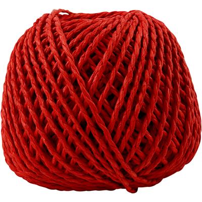 Creativ Company Papier garen, dikte 2,5-3 mm, rood, 150 gr, 40 m/ 1 bol