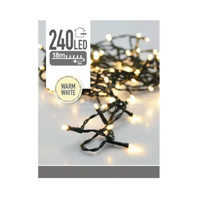 Kerstverlichting 240 LED 18m WW Groen