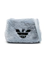 Emporio Armani Kids sac porté épaule à logo imprimé - Bleu