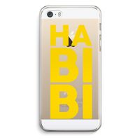 Habibi Blue: iPhone 5 / 5S / SE Transparant Hoesje