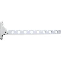 Kledinghaak - 3x - inklapbaar - wit - 30 cm - voor 16 hangers