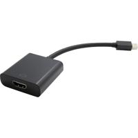 Value 12.99.3129 DisplayPort-kabel Mini-displayport / HDMI Adapterkabel Mini DisplayPort-stekker, HDMI-A-bus 0.15 m Zwart