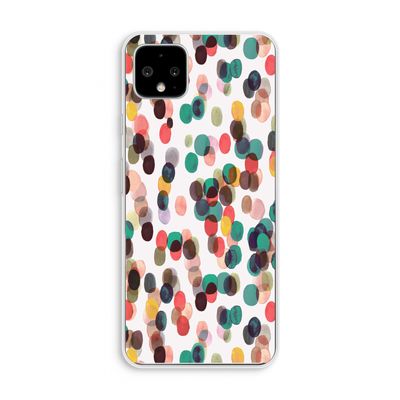 Tropical Dots: Pixel 4 XL Transparant Hoesje