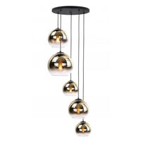 Hanglamp Fantasy globe goud 5 lichts