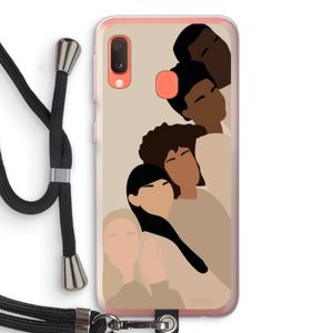 Sweet creatures: Samsung Galaxy A20e Transparant Hoesje met koord