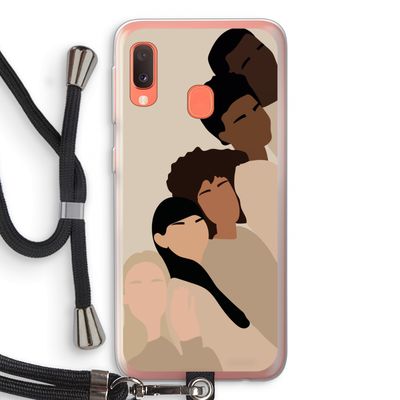 Sweet creatures: Samsung Galaxy A20e Transparant Hoesje met koord