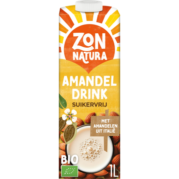Zonnatura Amandel Drink Suikervrij 1 L bij Jumbo