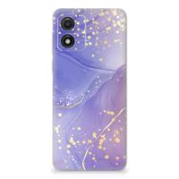 Smartphone hoesje voor Motorola Moto E13 Watercolor Paars