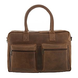 Laptoptas Burkely Leren Laptoptas 15 inch Fundamentals Vintage Alex Worker Cognac