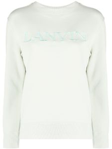 Lanvin sweat en coton à logo brodé - Vert