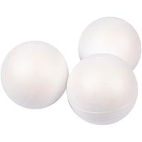 Creativ Company Ballen, d 10 cm, wit, 25 stuk/ 1 doos